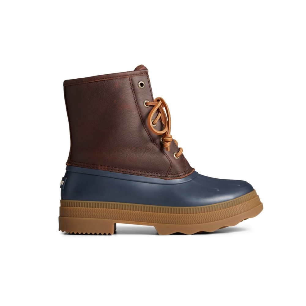 Sperry Brown and Blue Duck Boots